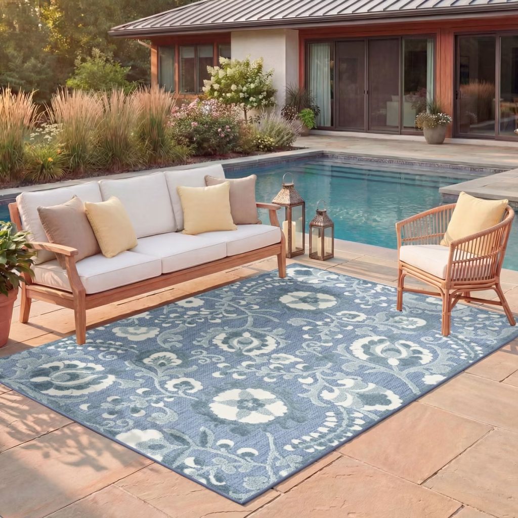 Nourison Aloha Blue Indoor/Outdoor Rug