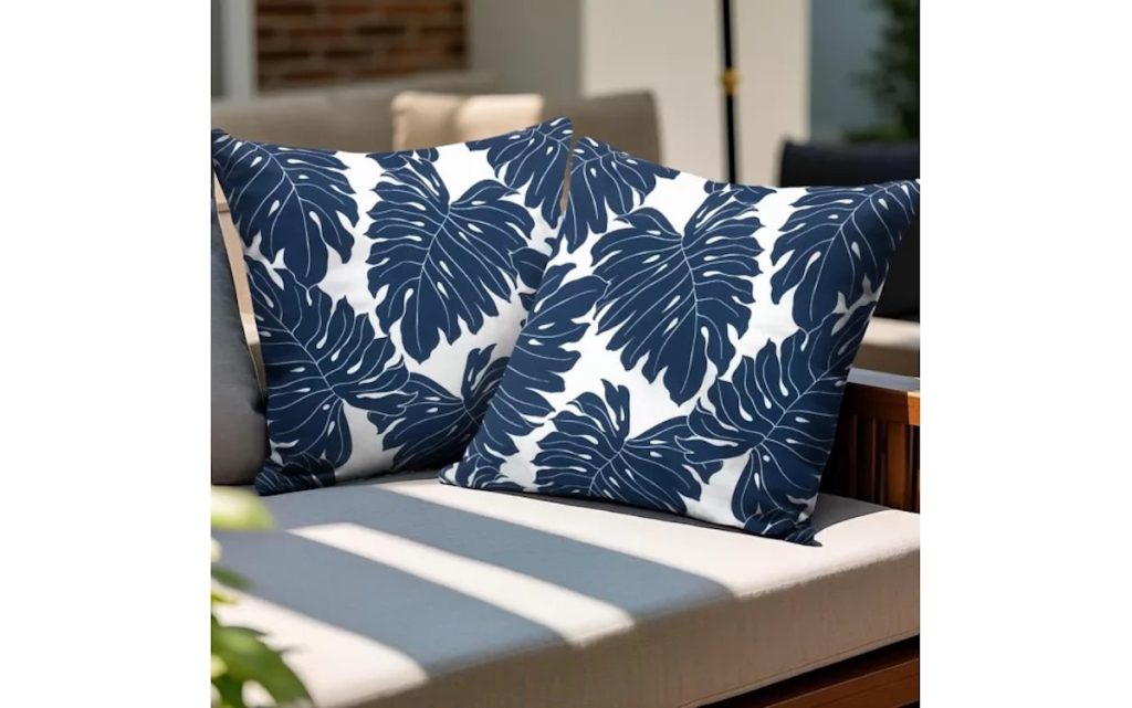 Nuu Garden Outdoor 2 pk. 17 in. x 17 in. x 5 in. Seat Cushions, Blue
