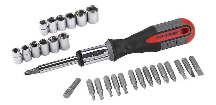 Pittsburgh Ratcheting Screwdriver Set, 34-Piece