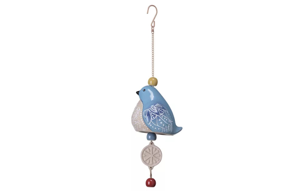 Red Shed Ceramic Bird Wind Chime