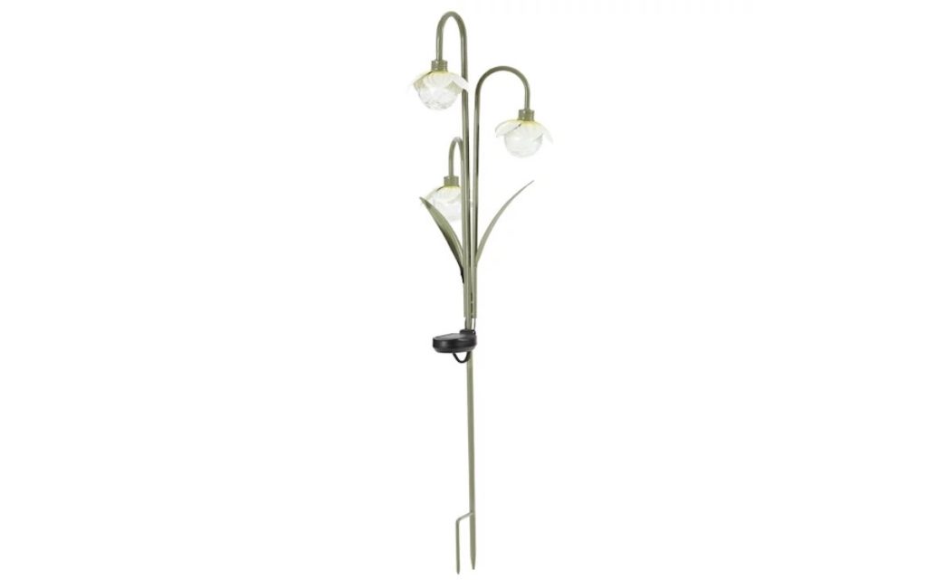 Red Shed 36 in. Solar Flower Lamp Garden Stake
