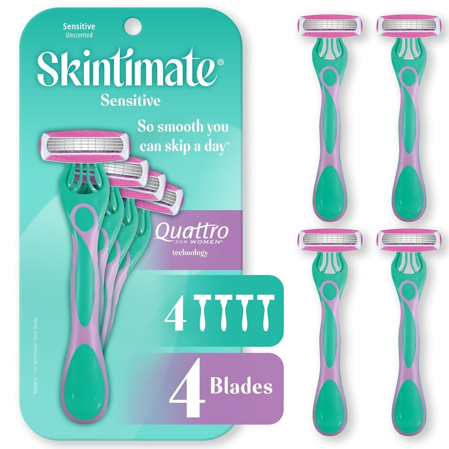 Skintimate Sensitive Skin 4-Blade Disposable Razors