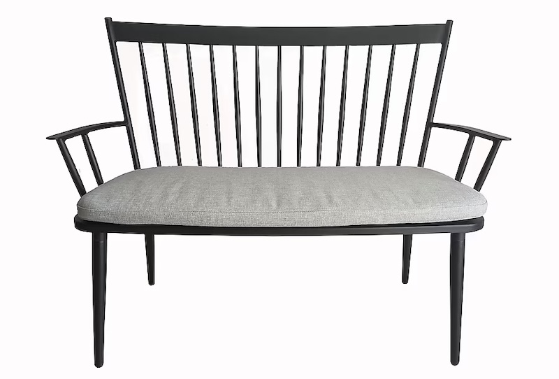 Style Selections Bench with Gray Cushion