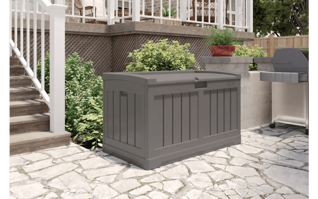 Suncast 50 gal. Resin Deck Storage Box with Seat