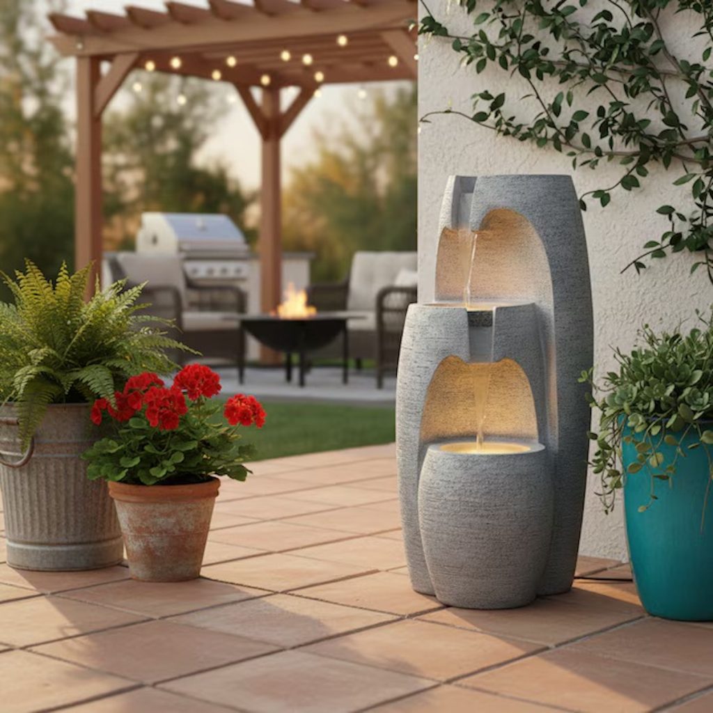 Teamson Home Tiered Outdoor Fountain