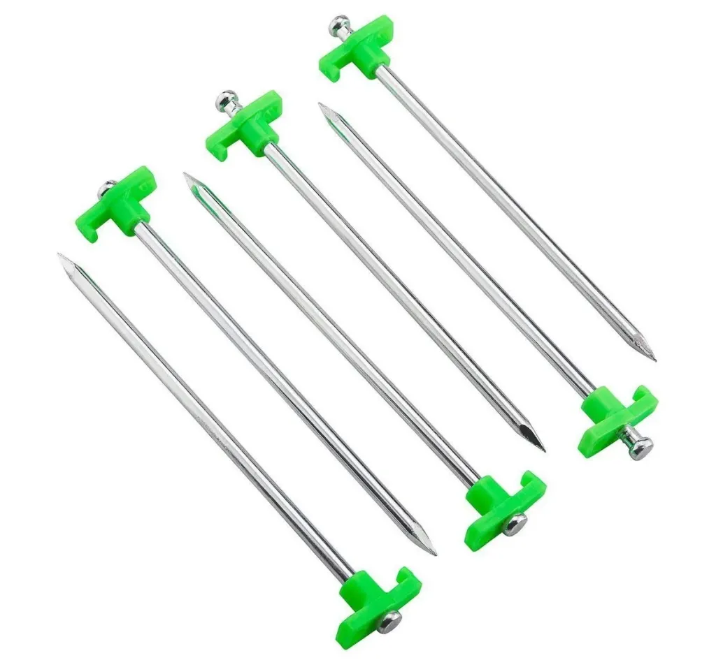10 in. Steel Tent Stakes, 6-Pack