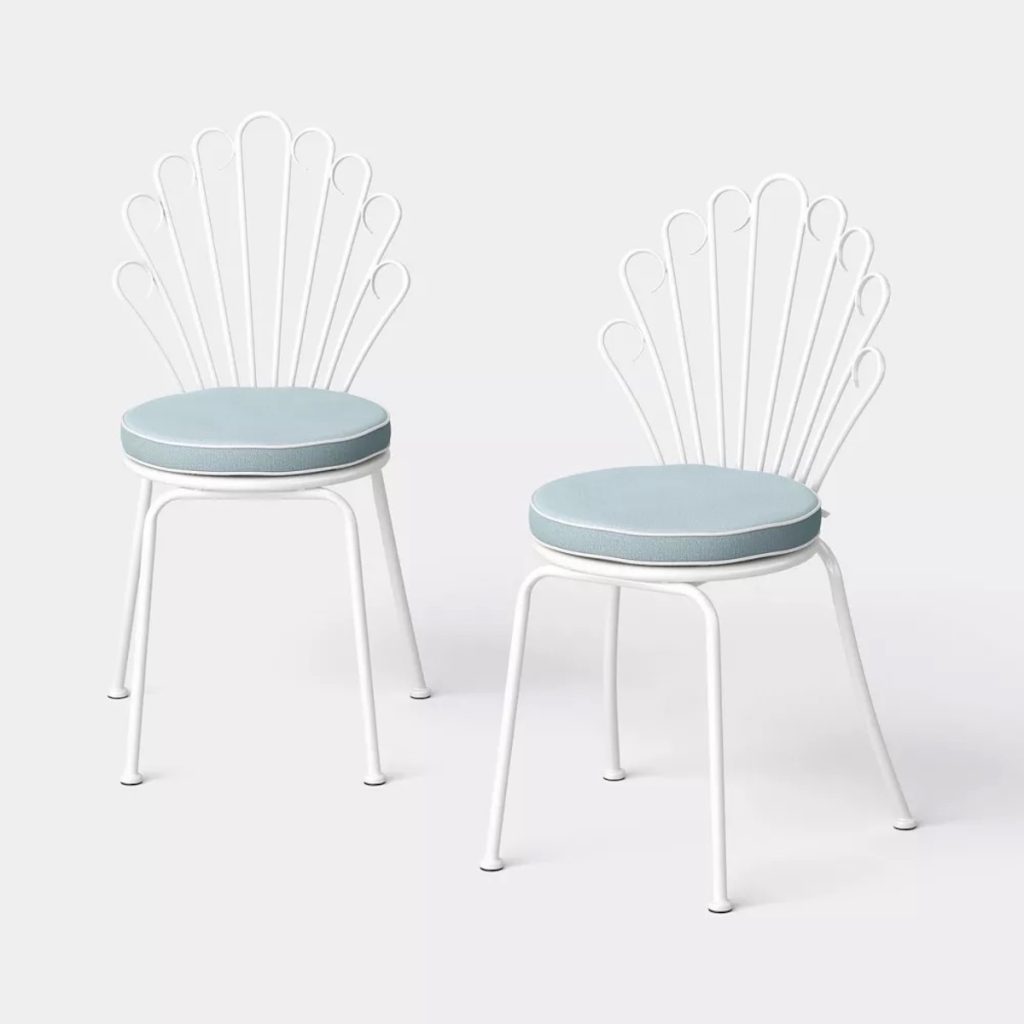 Threshold Shell Patio Dining Chairs, 2-Pack