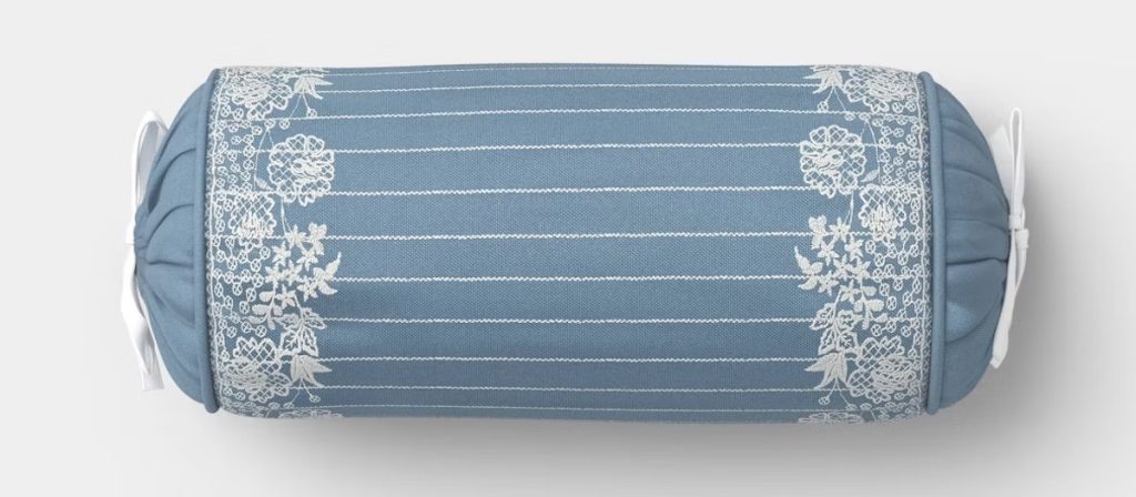 Threshold + Studio McGee Woven Stripe Side-Tie Outdoor Patio Throw Pillow