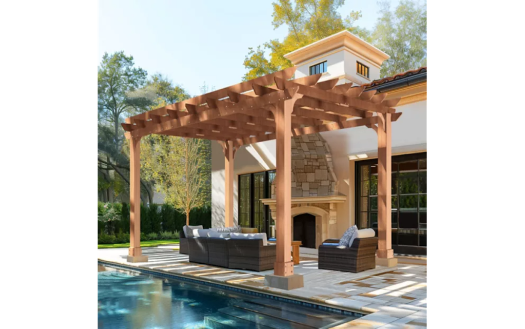 Veikous Wooden Patio Pergola
