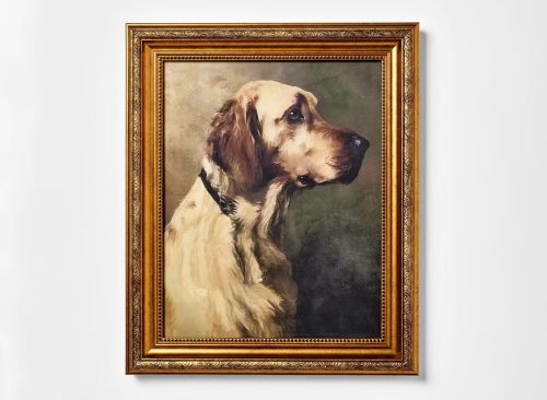 10"x12" Dog Wall Art Gold - Threshold™ designed with Studio McGee