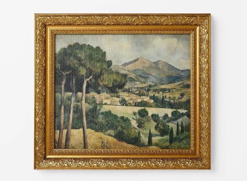 16"x14" Cezanne Inspired Landscape Framed Wall Art - Threshold™ designed with Studio McGee