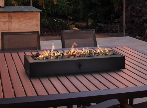 28" Outdoor Tabletop Fireplace Black - Threshold™
