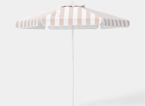 7.5" Round Valance Outdoor Patio Umbrella Tan Stripe - Room Essentials™