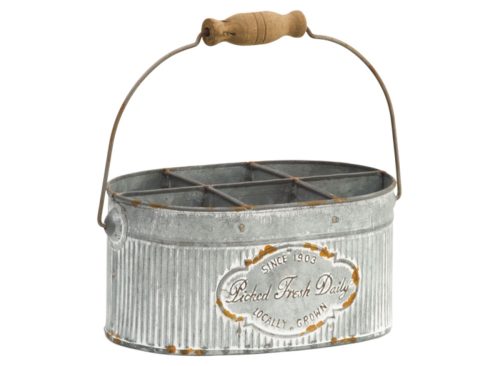 A&B HOME 8.75x6x4.25in Iron Fresh Flowers 6 Section Caddy