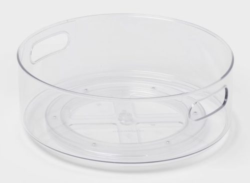 All Purpose Turntable Storage Clear - Brightroom™: PET Utility Bin, 12"x12", 486 Volume, Spot Clean