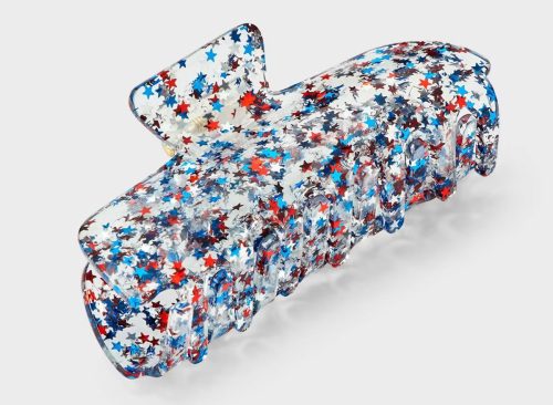 Americana Glitter Star Claw Clip - Multi