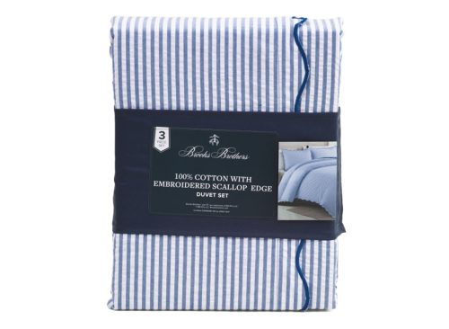 BROOKS BROTHERS Cotton Seersucker Duvet Set