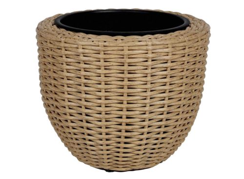 Belavi Brown Rattan Planter