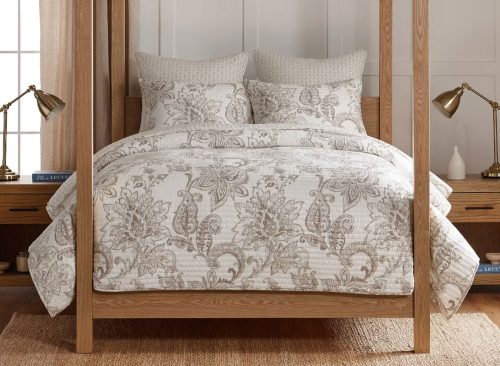 Bennett Taupe King/Cal King Quilt Set - Levtex Home