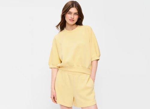 Bounce Fleece Dolman-Sleeve Top