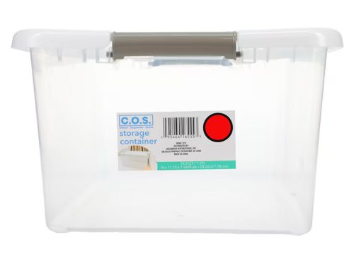 C.O.S. Storage Container With Clip Lock Lid, 1-ct