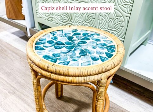 Capiz Shell Stool