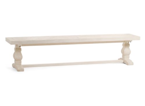 CLASSIC HOME 83in Caleb Solid Reclaimed Pine Wood Bench