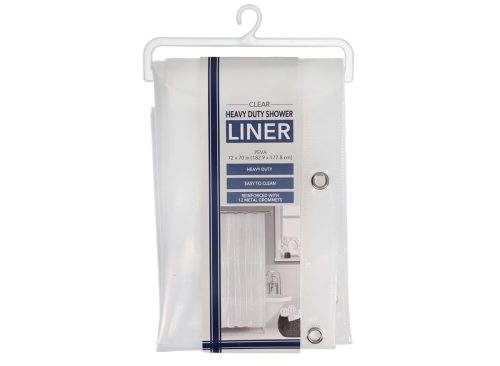 Clear Heavy Duty Plastic Shower Liner, 1-ct