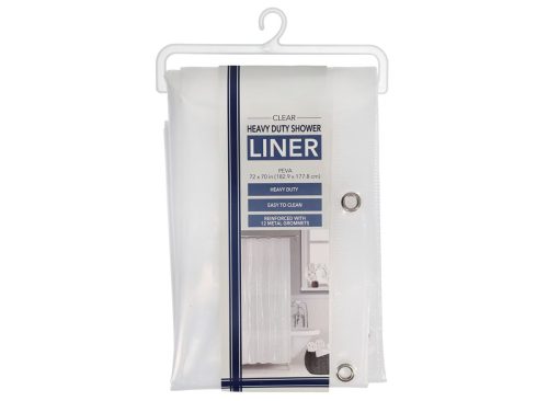 Clear Heavy Duty Plastic Shower Liner, 1-ct