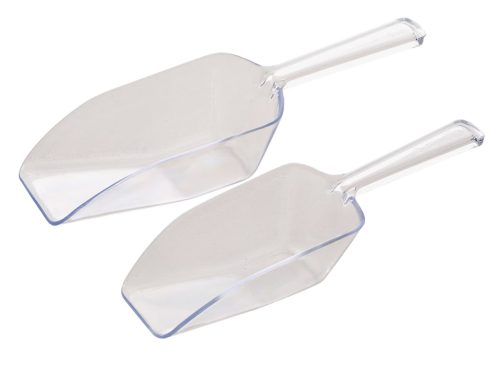 Clear Plastic Scoops, 2-ct. Packs