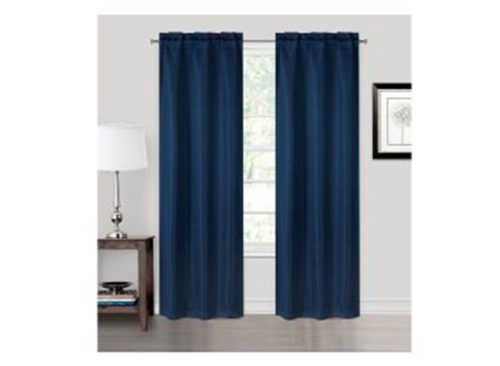 Comfort Bay Montgomery Blackout Curtain Panels with Rod Pocket, 26 in x 84 in Each, 2 pk