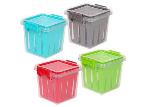 Cooking Concepts Plastic Veggie Storage Containers, 4.625x4.375x4 in