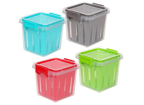 Cooking Concepts Plastic Veggie Storage Containers, 4.625x4.375x4 in