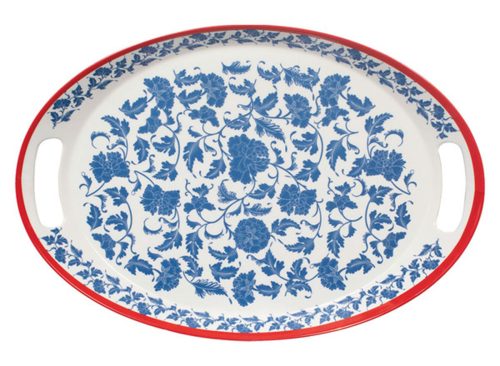 Crofton Oval Serving Platter - Toile