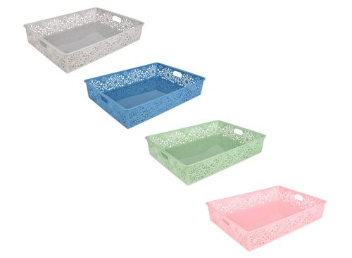 Daisy Design Laser-Cut Plastic Letter Baskets