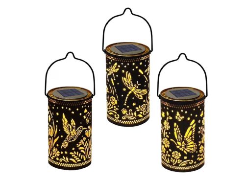 Deck Impressions Forest Trio Solar Lanterns, 3-Pack