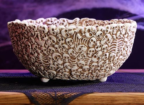 Decorative Skull Bowl