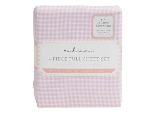ENVOGUE Gingham Sheet Set