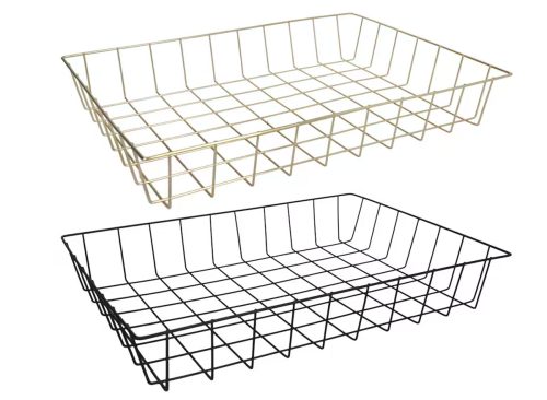 Essentials Gold Wire Trays, 12.625x9.25x2 in