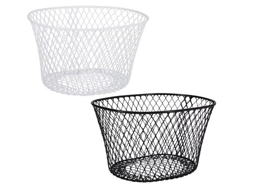 Essentials Oval Wire Baskets, 7.875x4.375-in
