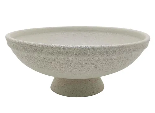 Everyday Decor Ribbed Decorative Bowl Table Decor