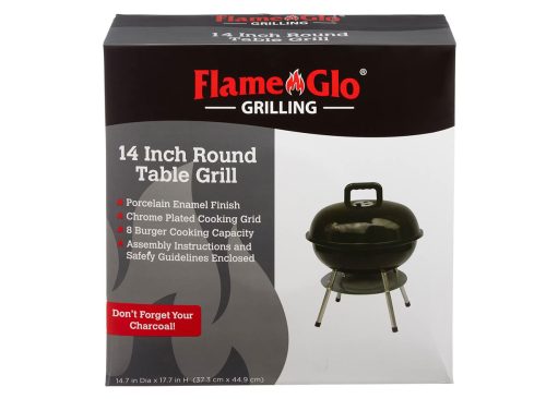 Flame Glo Grilling Round Table Grill, 14 in