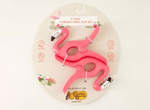 Flamingo Towel Clips Set of 2