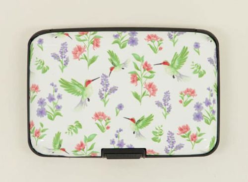 Floral Hummingbird Rfid Wallet