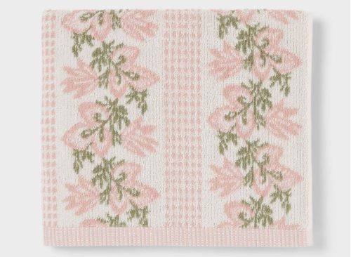 Floral Stripe Dorm Decorative Bath Towel Pink - Threshold™