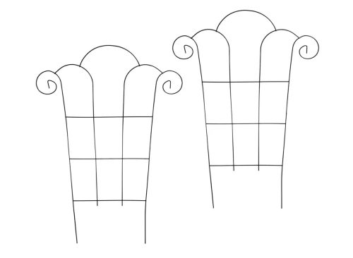 Garden Collection Metal Trellises, 24.25x18 in