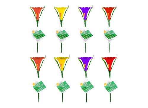 Garden Collection Solar Flower Stake Light, Assorted Colors, 1-ct