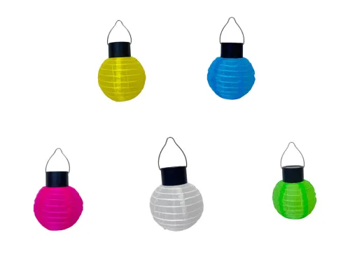  Garden Collection Solar Hanging Cloth Lantern, Assorted Colors, 1-ct.