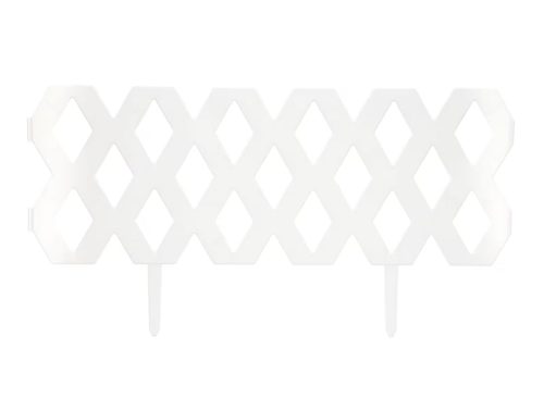 Garden Collection White Plastic Short Fence For Flower Garden, 1-ct. 