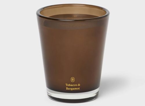 Glass Tobacco Bergamot Jar Candle Brown 12.6oz - Threshold™